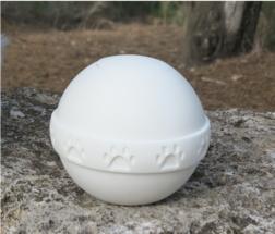 Esfera de sal: Urna de sal para mascotas